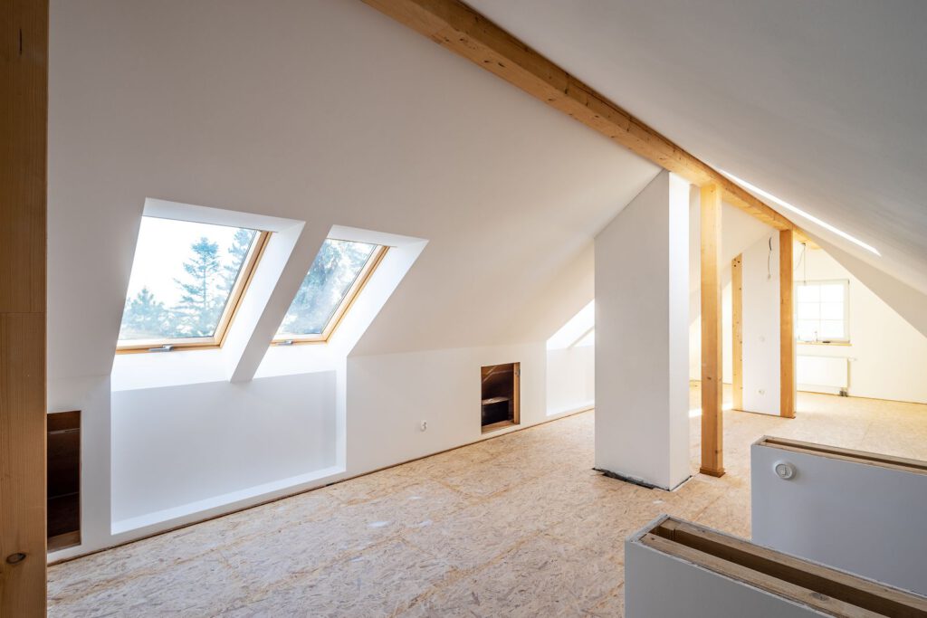 Ausbau eines Dachbodens - Sanierung durch BauArt Montageservice GmbH